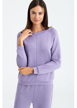 Fioletowa nierozpinana bluza damska bez kaptura ze sklepu 5.10.15 w kategorii Bluzy damskie - zdjęcie 169704217