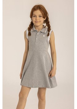 Szara sukienka dziewczęca polo ze sklepu 5.10.15 w kategorii Sukienki dziewczęce - zdjęcie 169704726