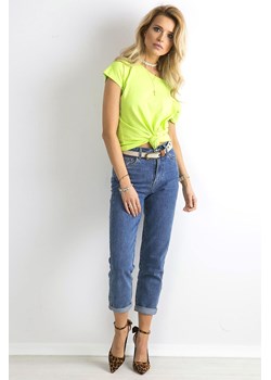Gładki t-shirt bawełniany damski- zielona ze sklepu 5.10.15 w kategorii Bluzki damskie - zdjęcie 169704729