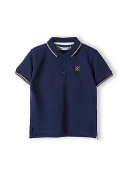 Granatowa koszulka polo dla chłopca z krótkim rękawem ze sklepu 5.10.15 w kategorii T-shirty chłopięce - zdjęcie 169704859