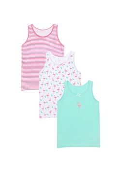 Podkoszulek niemowlęcy w flamingi 3-pak ze sklepu 5.10.15 w kategorii Podkoszulki dziecięce - zdjęcie 169705025