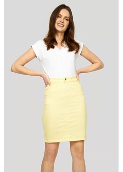 Krótka spódnica damska - żółta ze sklepu 5.10.15 w kategorii Spódnice - zdjęcie 169705107