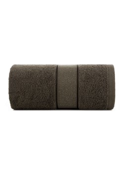 Ręcznik kąpielowy LIANA z bawełny 50x90 cm ciemnobrązowy ze sklepu 5.10.15 w kategorii Ręczniki - zdjęcie 169705109