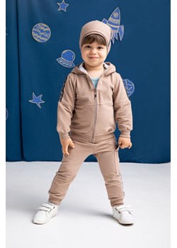 Bluza dresowa chłopięca Star - brązowa ze sklepu 5.10.15 w kategorii Bluzy chłopięce - zdjęcie 169705117