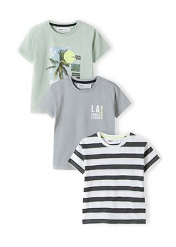 T-shirt bawełniany dla chłopca 3-pak ze sklepu 5.10.15 w kategorii T-shirty chłopięce - zdjęcie 169705125