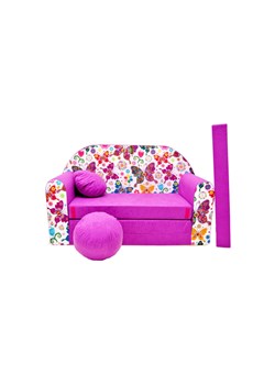 Kanapa dziecięca piankowa w motyle rozkładana ze sklepu 5.10.15 w kategorii Fotele dziecięce - zdjęcie 169705245
