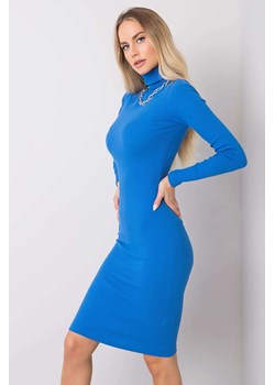 Sukienka z długim rękawem - niebieska ze sklepu 5.10.15 w kategorii Sukienki - zdjęcie 169705376