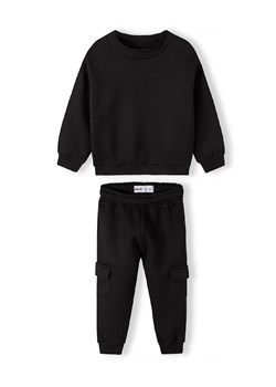 Czarny komplet dresowy dziewczęcy- bluza i spodnie bojówki ze sklepu 5.10.15 w kategorii Dresy chłopięce - zdjęcie 169705487