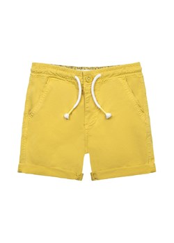 Szorty bawełniane ze ściągaczem w pasie dla chłopca - żółte ze sklepu 5.10.15 w kategorii Spodenki chłopięce - zdjęcie 169705598