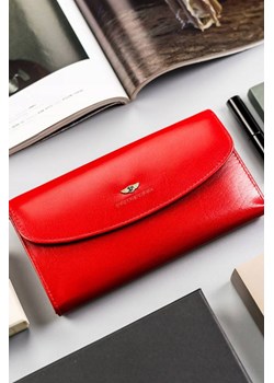 Elegancki, duży portfel damski czerwony ze skóry naturalnej — Peterson ze sklepu 5.10.15 w kategorii Portfele damskie - zdjęcie 169705609