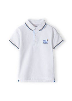 Biała chłopięca bluzka polo z krótkim rękawem ze sklepu 5.10.15 w kategorii T-shirty chłopięce - zdjęcie 169705788