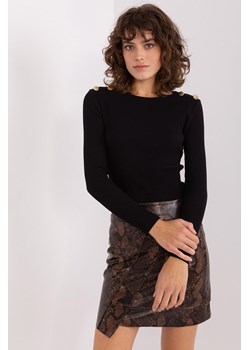 Czarna bluzka basic w prążek BASIC FEEL GOOD ze sklepu 5.10.15 w kategorii Bluzki damskie - zdjęcie 169705799