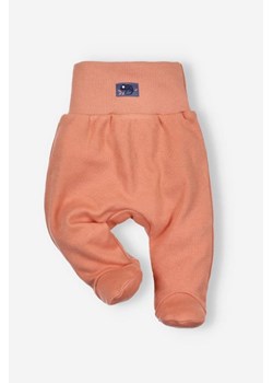 Pomarańczowe półśpiochy niemowlęce z bawełny organicznej dla chłopca ze sklepu 5.10.15 w kategorii Spodnie i półśpiochy - zdjęcie 169706026