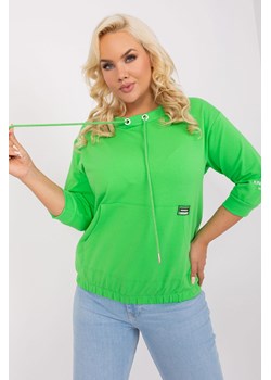 Bluzka plus size ze ściągaczem jasny zielony ze sklepu 5.10.15 w kategorii Bluzki damskie - zdjęcie 169706176