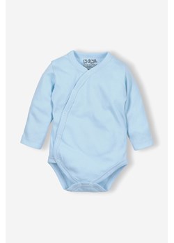 Body niemowlęce z bawełny organicznej - niebieskie - długi rękaw ze sklepu 5.10.15 w kategorii Body niemowlęce - zdjęcie 169706195