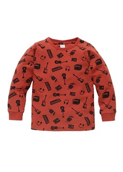 Bluzka chłopięca z długim rękawem Let's rock czerwona ze sklepu 5.10.15 w kategorii T-shirty chłopięce - zdjęcie 169706236