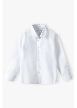 Elegancka biała koszula dla chłopca z długim rękawem regular ze sklepu 5.10.15 w kategorii Koszule chłopięce - zdjęcie 169706278