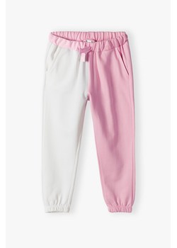 Dresowe spodnie dla dziewczynki - kolorowe nogawki - 5.10.15. ze sklepu 5.10.15 w kategorii Spodnie dziewczęce - zdjęcie 169706347