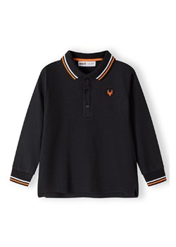 Czarna bluzka polo chłopięca z długim rękawem ze sklepu 5.10.15 w kategorii T-shirty chłopięce - zdjęcie 169706387