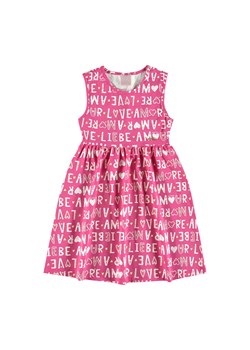 Różowa sukienka dziewczęca w napisy ze sklepu 5.10.15 w kategorii Sukienki dziewczęce - zdjęcie 169706496