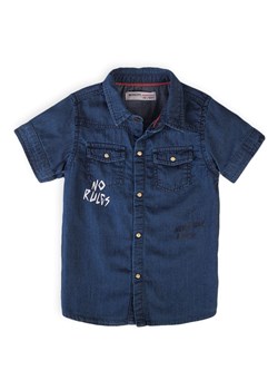 Koszula niemowlęca jeansowa z krótkim rękawem ze sklepu 5.10.15 w kategorii Odzież dla niemowląt - zdjęcie 169706608