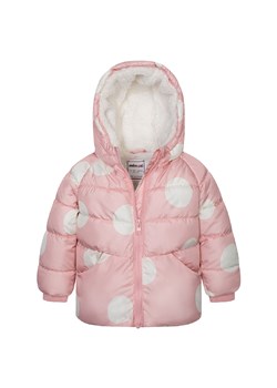Kurtka zimowa niemowlęca w grochy z kapturem ze sklepu 5.10.15 w kategorii Kombinezony i kurtki - zdjęcie 169706725