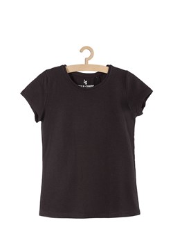 Czarny t-shirt dla dziewczynki basic ze sklepu 5.10.15 w kategorii Bluzki dziewczęce - zdjęcie 169706806