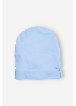 Niebieska czapka niemowlęca dla chłopca z bawełny ze sklepu 5.10.15 w kategorii Czapki dziecięce - zdjęcie 169706815