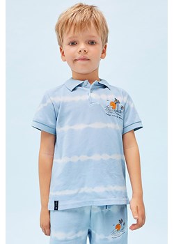 Koszulka polo z krótkim rękawem dla chłopca Mayoral - niebieska ze sklepu 5.10.15 w kategorii T-shirty chłopięce - zdjęcie 169706817