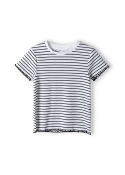 Prążkowana bluzka dla niemowlaka w paski ze sklepu 5.10.15 w kategorii Koszulki niemowlęce - zdjęcie 169706958