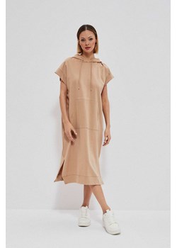 Długa luźna sukienka beżowa ze sklepu 5.10.15 w kategorii Sukienki - zdjęcie 169707126