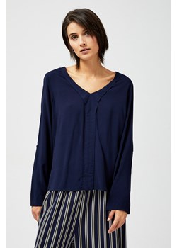 Granatowa bluzka damska- luźny fason ze sklepu 5.10.15 w kategorii Bluzki damskie - zdjęcie 169707179