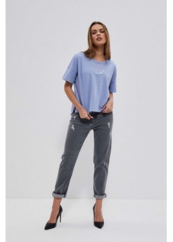 Bawełniana bluza damska niebieska ze sklepu 5.10.15 w kategorii Bluzy damskie - zdjęcie 169707229