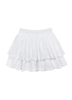 Krótka letnia spódniczka z troczkami dziewczęca - biała ze sklepu 5.10.15 w kategorii Spódnice dziewczęce - zdjęcie 169707325