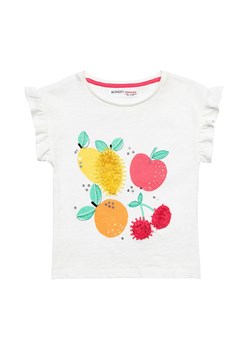 T-shirt biały z bawełny dla niemowlaka z owocami ze sklepu 5.10.15 w kategorii Koszulki niemowlęce - zdjęcie 169707456