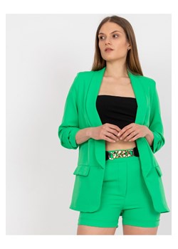 Dwuczęściowy komplet garniturowy - zielony ze sklepu 5.10.15 w kategorii Komplety i garnitury damskie - zdjęcie 169707645