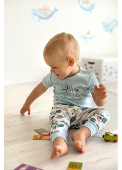Bawełniane spodnie niemowlęce w muszelki ze sklepu 5.10.15 w kategorii Spodnie i półśpiochy - zdjęcie 169707677