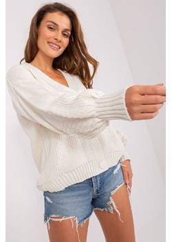 Damski sweter rozpinany z wełną o kroju oversize ze sklepu 5.10.15 w kategorii Swetry damskie - zdjęcie 169707818