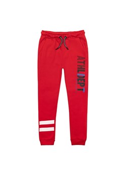 Spodnie dresowe niemowlęce czerwone ze sklepu 5.10.15 w kategorii Spodnie i półśpiochy - zdjęcie 169708127