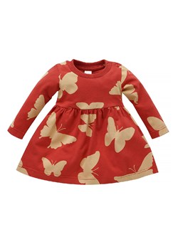 Sukienka niemowlęca z bawełny Imagine czerwona- długi rękaw ze sklepu 5.10.15 w kategorii Sukienki niemowlęce - zdjęcie 169708169