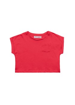 Crop top dziewczęcy bawełniany czerwony ze sklepu 5.10.15 w kategorii Bluzki dziewczęce - zdjęcie 169708348