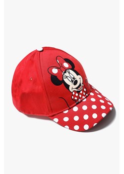 Bawełniana czapka dziewczęca z daszkiem Minnie Mouse - czerwona ze sklepu 5.10.15 w kategorii Czapki dziecięce - zdjęcie 169708355