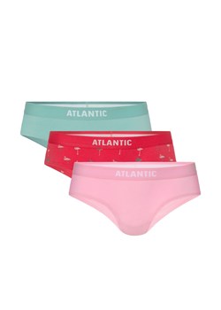 Figi damskie pół hipster Atlantic 3-pack  różowe, koralowe, zielone ze sklepu 5.10.15 w kategorii Majtki damskie - zdjęcie 169708386