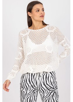 Sweter damski ażurowy - biały ze sklepu 5.10.15 w kategorii Swetry damskie - zdjęcie 169708409