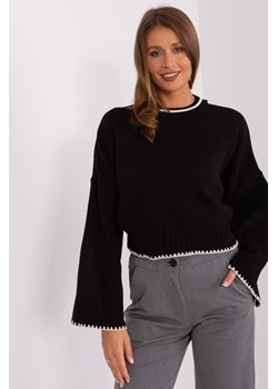 Czarny damski sweter dzianinowy oversize ze sklepu 5.10.15 w kategorii Swetry damskie - zdjęcie 169708547