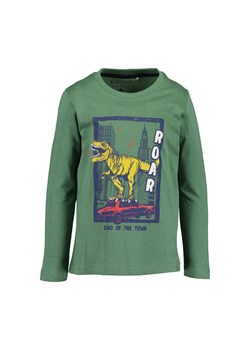 Zielona bluzka chłopięca z nadrukiem ze sklepu 5.10.15 w kategorii T-shirty chłopięce - zdjęcie 169708555