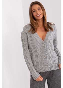 Sweter rozpinany z wełną szary ze sklepu 5.10.15 w kategorii Swetry damskie - zdjęcie 169709087