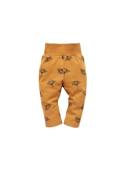 Żółte spodnie niemowlęce z nadrukiem ze sklepu 5.10.15 w kategorii Spodnie i półśpiochy - zdjęcie 169709165