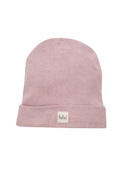 Bawełniana czapka cienka niemowlęca różowa- Hello! ze sklepu 5.10.15 w kategorii Czapki dziecięce - zdjęcie 169709188