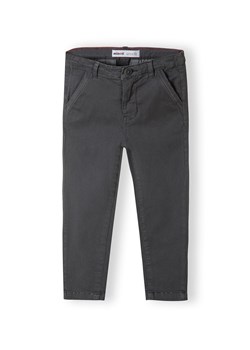 Ciemnoszare spodnie typu chinosy chłopięce ze sklepu 5.10.15 w kategorii Spodnie chłopięce - zdjęcie 169709587